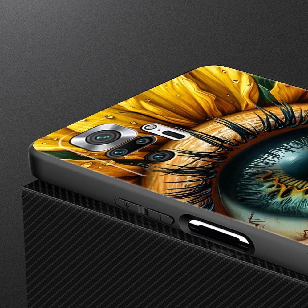 Fashion Eyelashes Eyes Phone Case Cover for Redmi 14C 10C Note 15 14 13 12 10 11 K40 Pro Plus 5G Shockproof Soft TPU Shell Bags