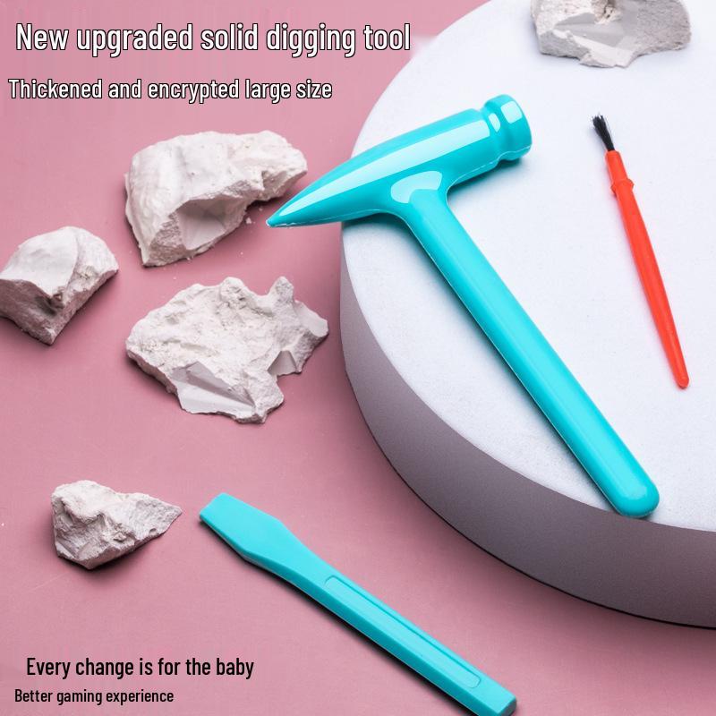 Kids' Luminous Gemstone Digging Set: Archaeological Treasure Hunt Crystal & Diamond Blind Box for Boys and Girls