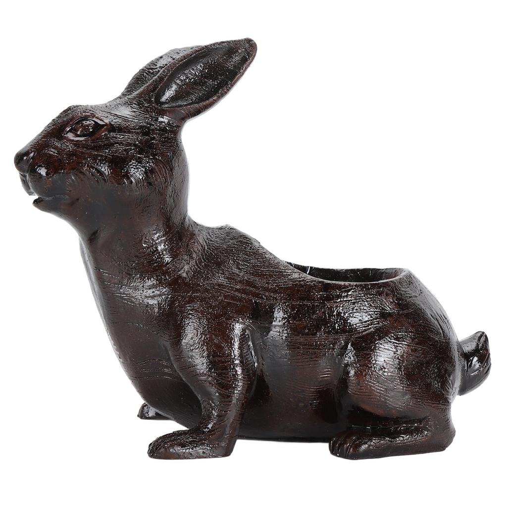 Kanin Suckulent Planter Harts Kanin Blomkruka för Utomhus Uteplats Trädgårdsdekoration B