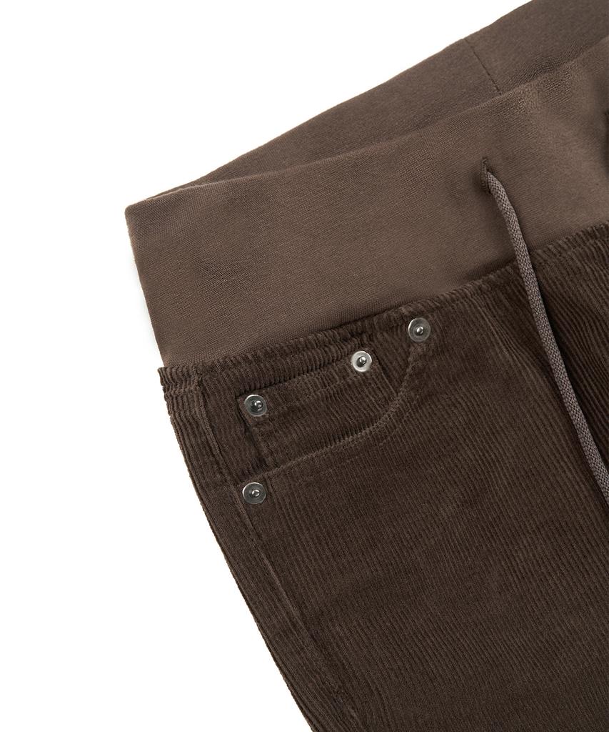 PEPLEE Banding Corduroy Boots Cut Pants (Brown)