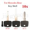 jingyuqin 10PCS Remote Car Key Shell For Mercedes Benz Vito Actros Sprinter 1997~2007 V Class 2001 With HU72/YM15 Blade Replace