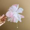 Flower Pearl Fringed Hairpin Small Fresh and Fashionable Fairy Style Hairpin Temperament Versatile High-end Hair Accessories Woman
