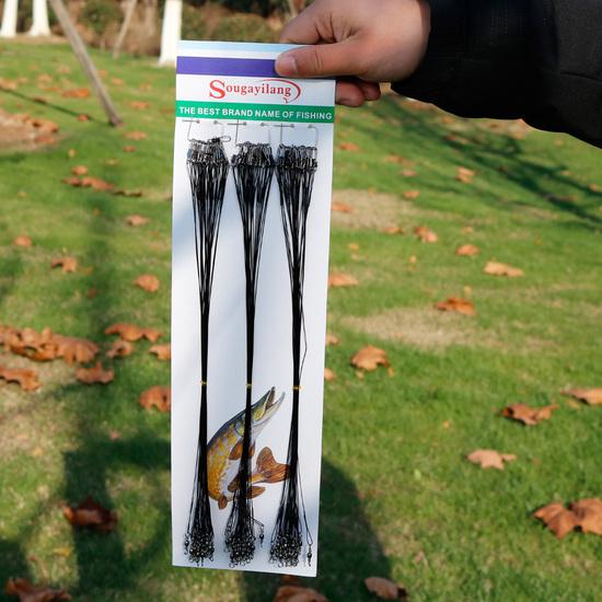 Angelschnur Blei Stahl Angeldraht Angelschnur Seil Angelvorfach Trace the Lines Spinner Shark