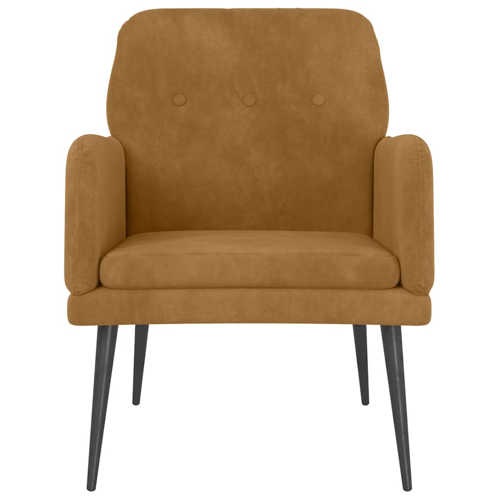 Armchair Brown 62x79x79 cm Velvet