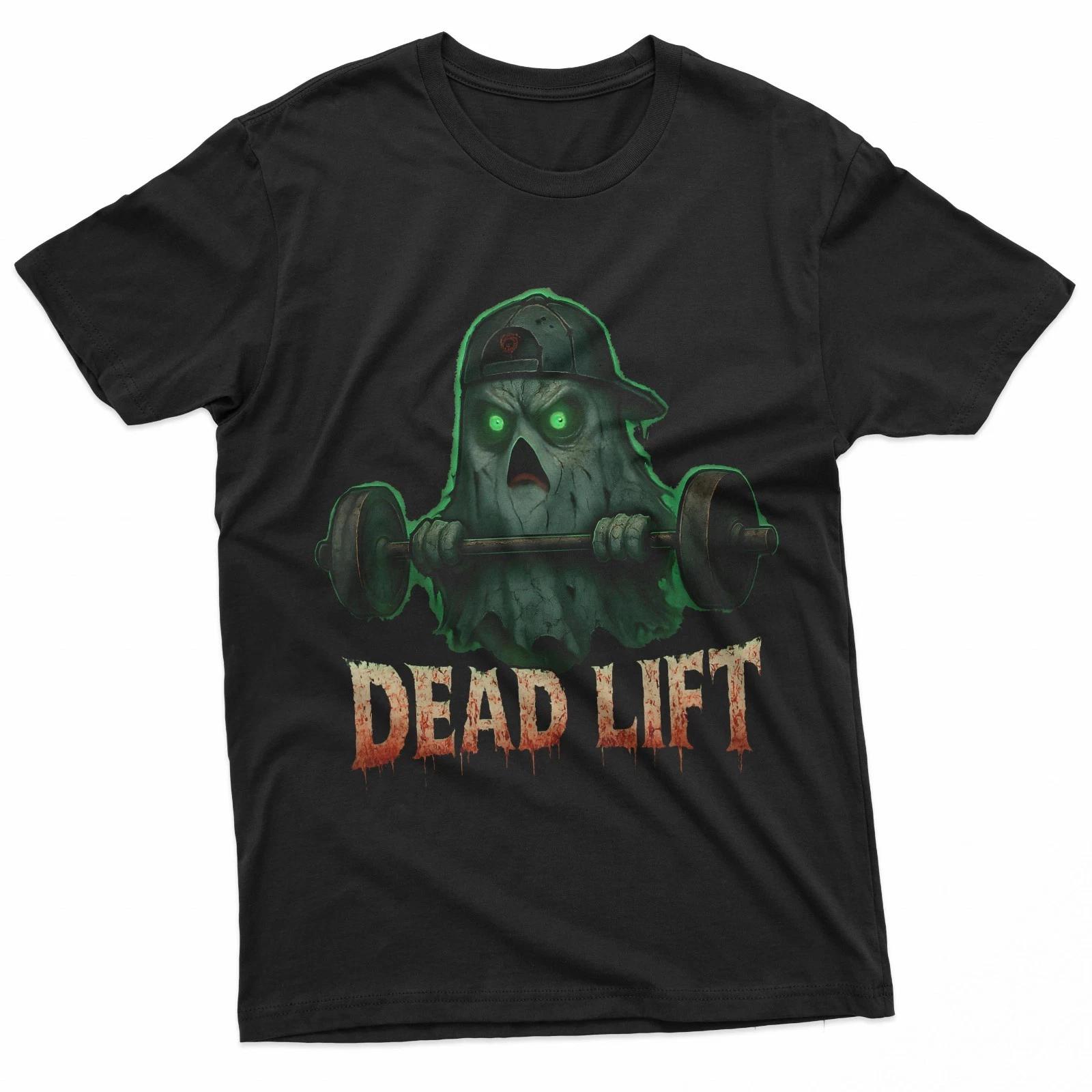 Dead Lift Funny Ghost Gym Halloween Weightlifting Pocket T-Shirt XL