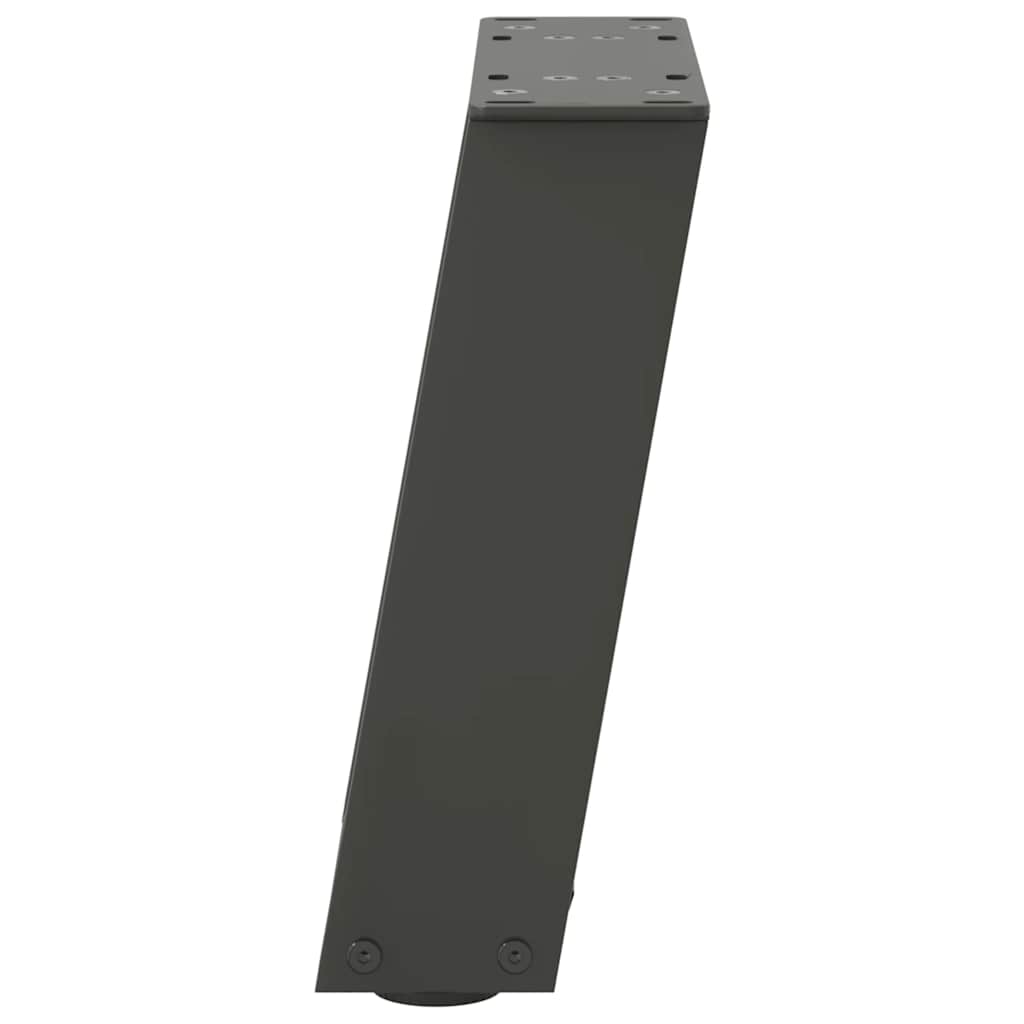Vidaxl Coffee Table Legs, 2 Pcs, Anthracite, 30X(30-31) Cm, Steel