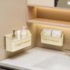 Kitchen Wall-Mounted Cabinet Storage Box Punch-Free with Adhesive Sticker Large Capacity for Spice Jar & Packet Storage