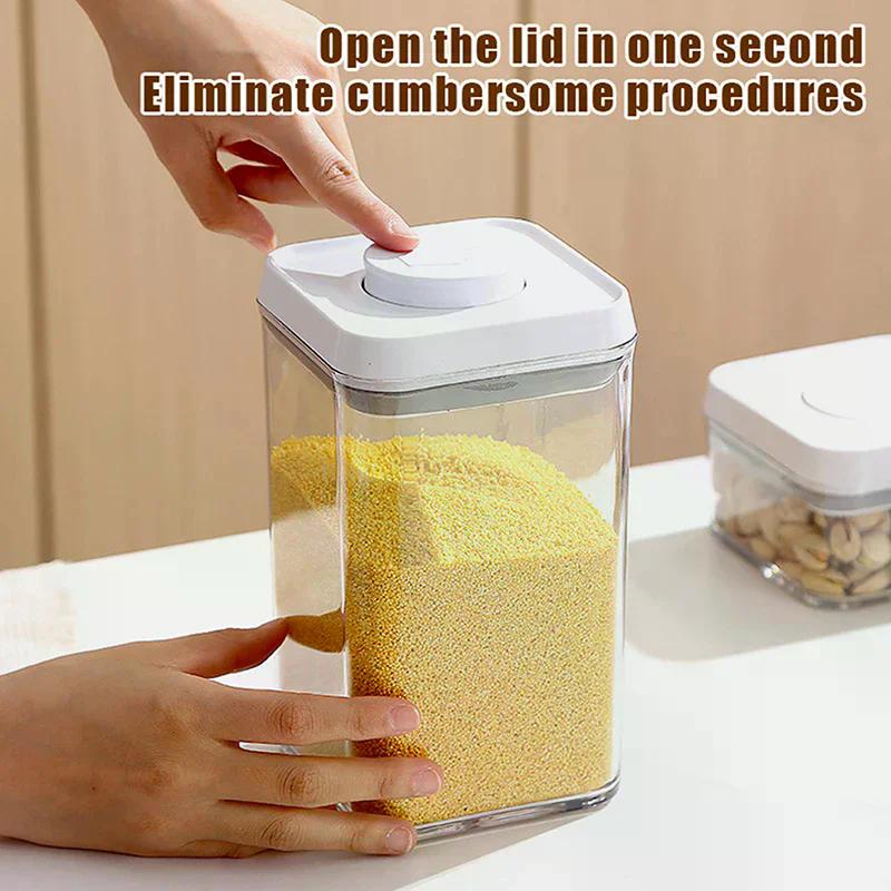 Food-Grade Press-Type Vacuum-Sealed Kitchen Storage Container for Coffee Beans And Grains