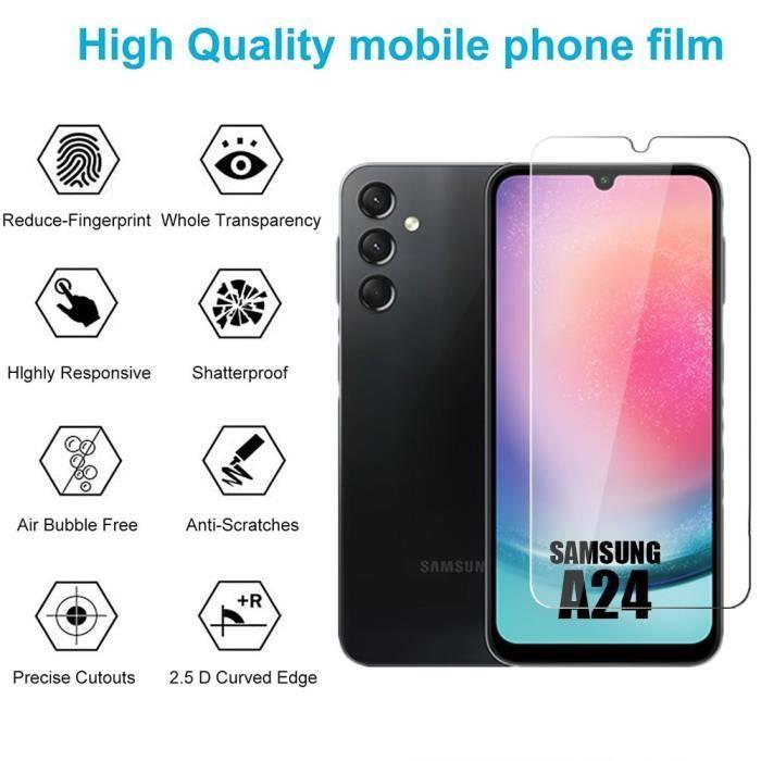Film de Protection - Samsung - Galaxy A24 - Verre Trempé - Pack de 3 - Anti-rayure - Installation Facile