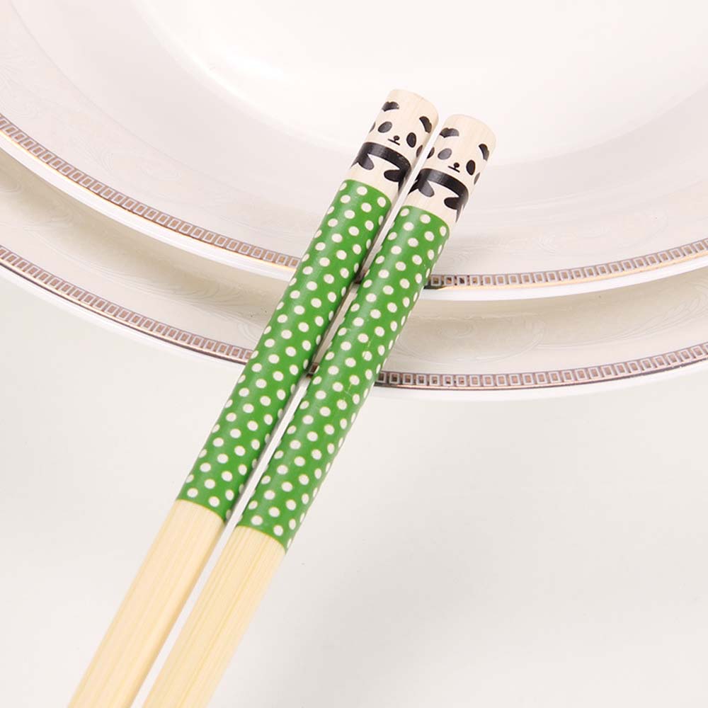 

Палочки для еды Панда Посуда Кулинария Столовая посуда Бамбуковые палочки для еды Палочки для суши Кухонные инструменты green-1 pair