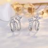 2026 Temperament Double-layer Earclip Earrings Without Piercings, Korean Trend Temperament, Earbone Clip Earrings Without Holes
