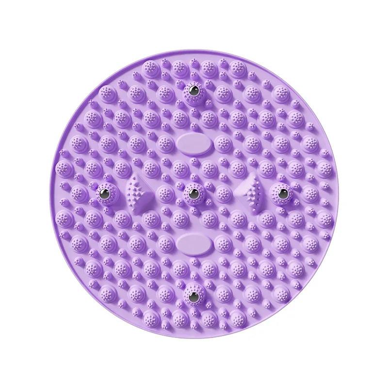 Foot Yoga Massage Acupressure Board Mat Muscle Relaxation Round Exercise Mat Fitness Foot Training Massage Acupressure Mat
