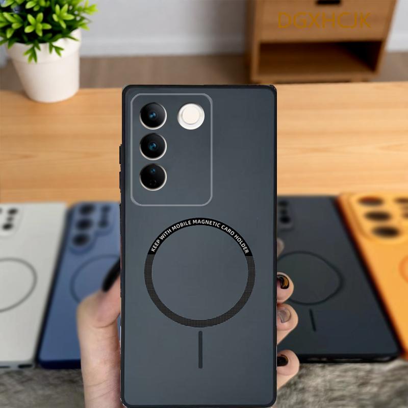 

Чехол для Vivo V27e Чехол для телефона Vivo V25e Latam Чехол vivo T2 VIVO V27E Ударопрочный Цветной Магнитный Жесткий Силиконовая задняя крышка For Vivo V27e