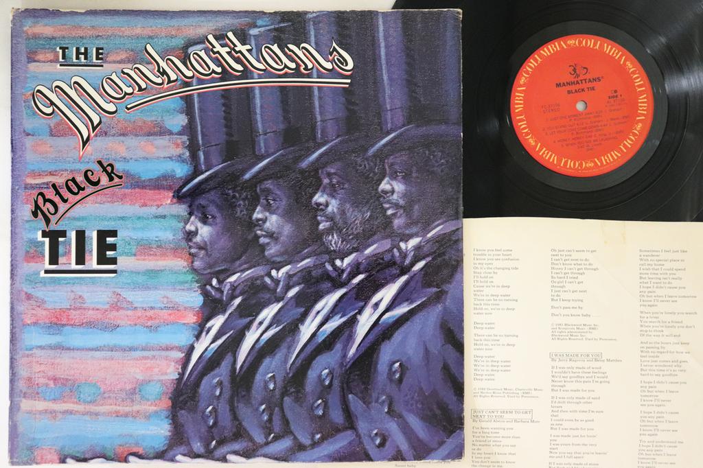 LP Record MANHATTANS - Black Tie FC37156 COLUMBIA 1981 US Soul/Funk Used