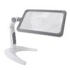 Lupe mit Lichtständer 48 LEDs 2,5-fache Drehung 3 Farbtemperaturen Lupe zum Lesen für Senioren Niedrig