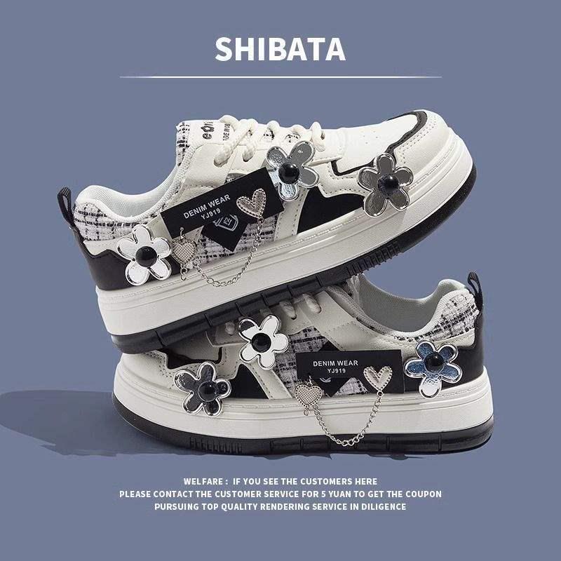

2025 Trendy Women s Casual White Sneakers - New Chinese Style, Versatile Niche Sports Shoes for Students Size 38