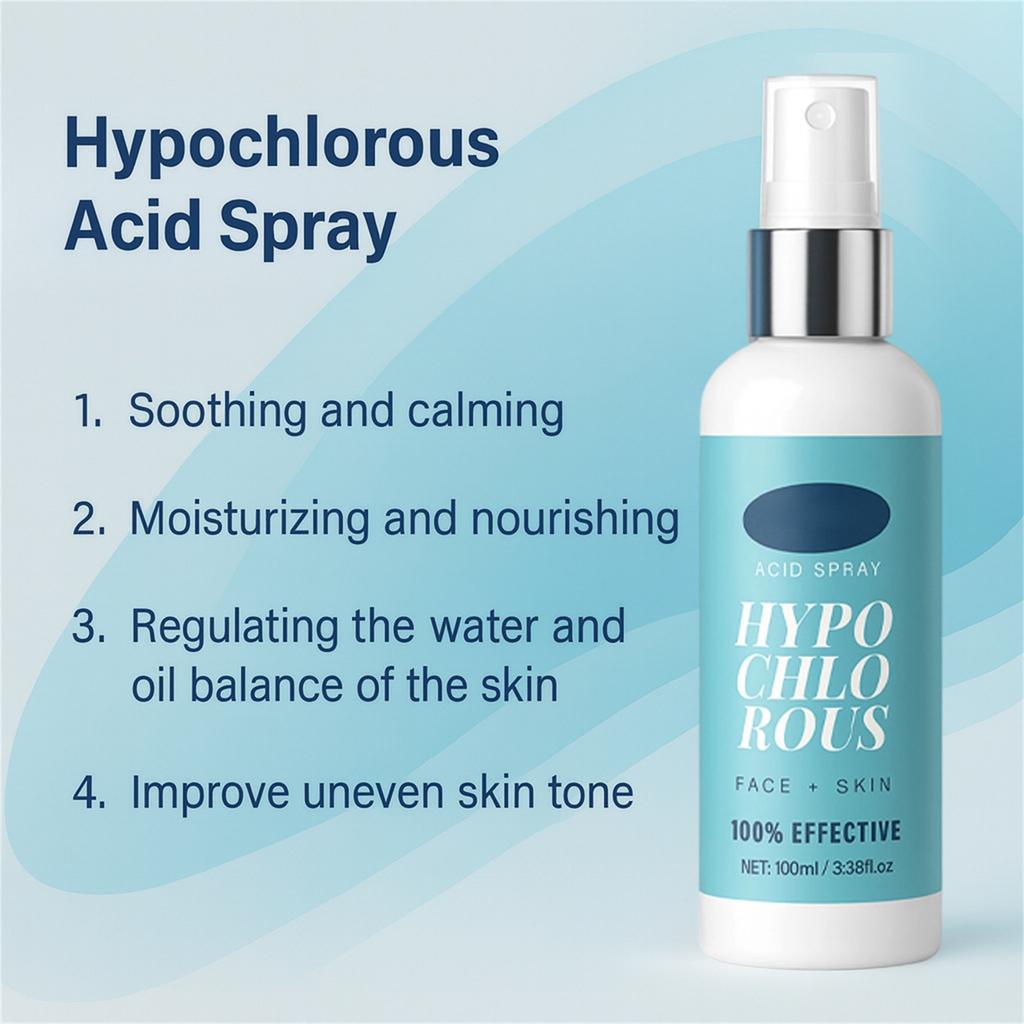 Hypochlorous Spray 100ml Soothes , Effectively Relieves Redness And Irritation, Keeps Skin Hydrated All Day, And Restores Skin's Nat