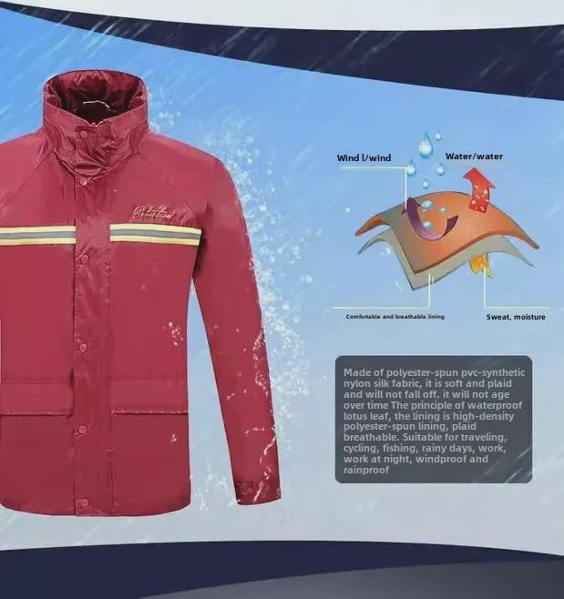 Combinaison imperméable double couche Paradise pour adulte avec logo personnalisé