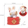 Chinese Statue Figurines Home Decoration Table Centerpieces Shaking Bunny Sculpture for Desktop,