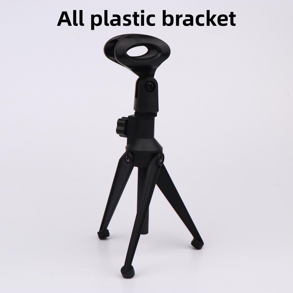 1 Pcs Mini Portable Table Stand Universal Microphone Stand Desktop Tripod Adjustable Mic Clip Holder Lightweight Bracket