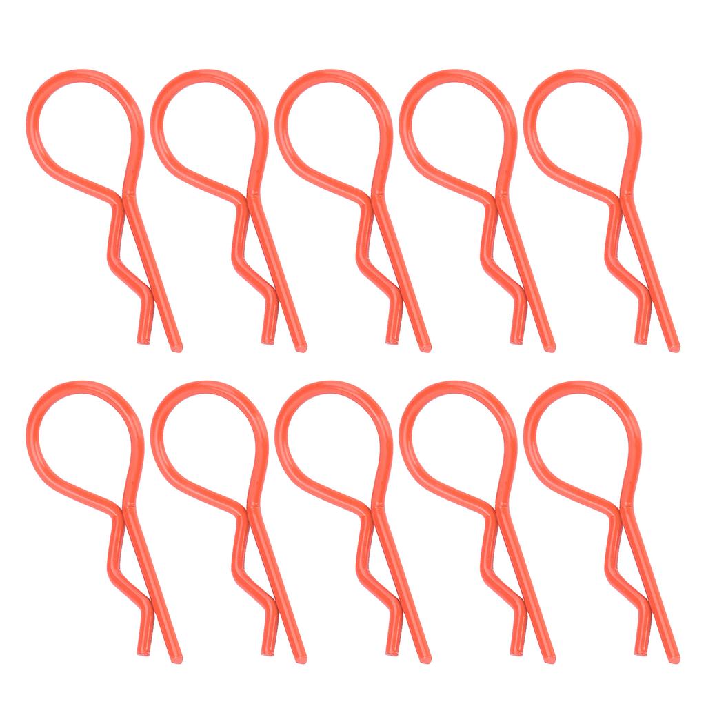 10Pcs 13MM RC Car   Clip RShape Metal Body Clips Pins for 1Celsius5 1Celsius6 1Celsius8 1Celsius10 RC Car(Blue )