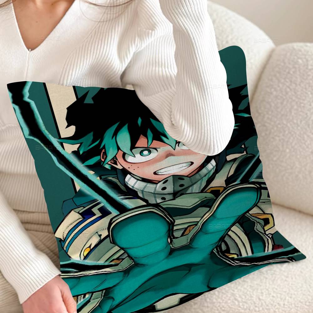 My Hero A-Academia Deku Cushion Cover Pillow Cover Decor Pillowcase Printed Cushion Case for Couch