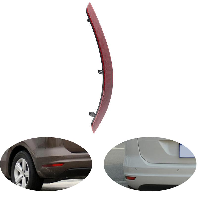 For Volkswagen VW Sharan 2010~2016 7N0945105B 7N0945106B Car Rear Bumper Reflector Taillight Brake Fog Warning Lamp Red Lens
