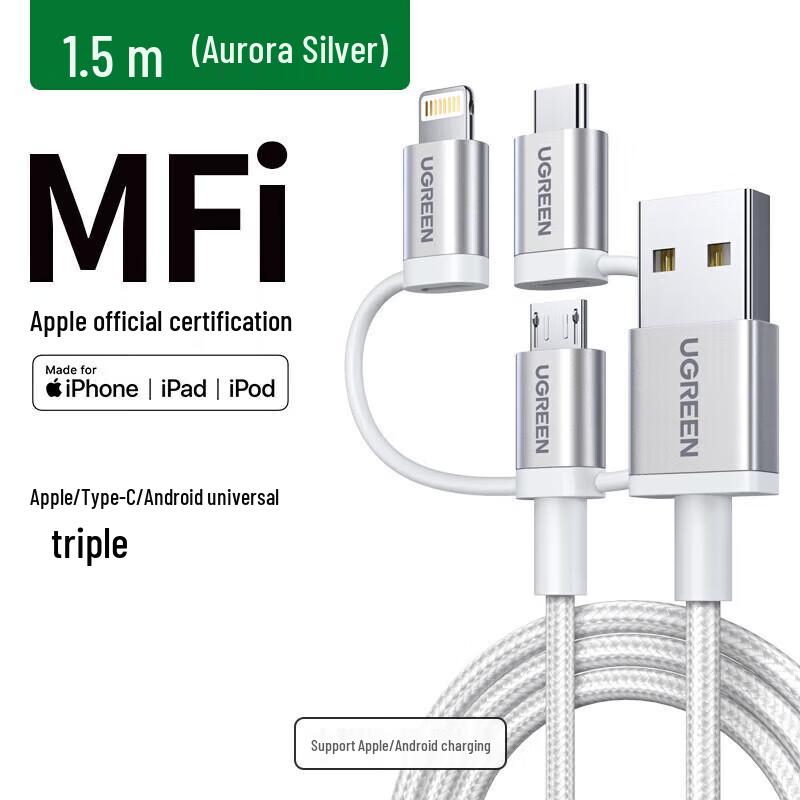 UGREEN 3-in-1 Fast Charging Cable