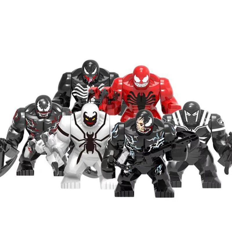 Anime New Figure Spider Venom Doll Mini Action Toy Doll Building Toys Blocks