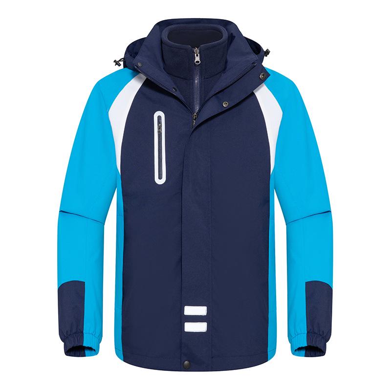 Children's Detachable Fleece Windbreaker & Ski Suit - Two-Piece Set for Boys and Girls