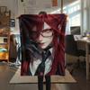 1PZ Coperta in Flanella con Stampa Black Butler, Alta Qualità per Tutte le Stagioni, Decorazione per la Casa, Calore e Comfort, Perfetta per Regali di Natale