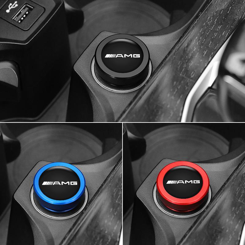 Car Cigarette Lighter Decoration Cover Plug DustProof Caps For Mercedes Benz AMG W204 W205 W212 W213 W221 W177 W246 GLA GLC
