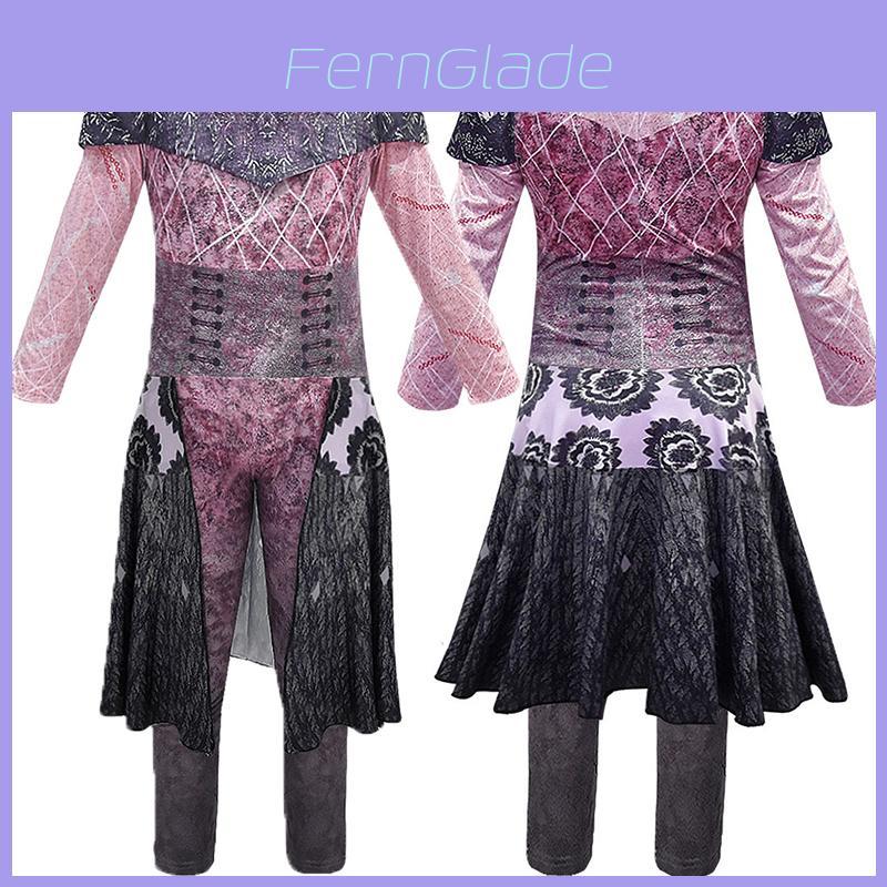 Elegantes und auffälliges Descendants 3 Evil Audrey Cosplay-Kostüm für Mädchen Halloween