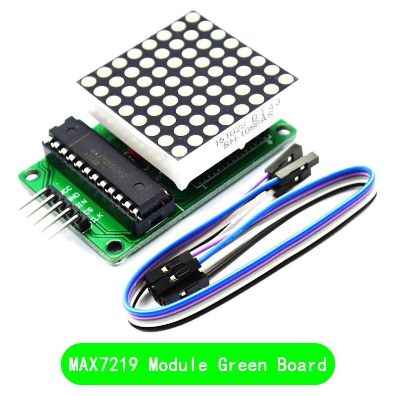 MAX7219 Dot Matrix Module Microcontroller Module Control Module Display Module 4 In One Display With 5P Line For Arduino
