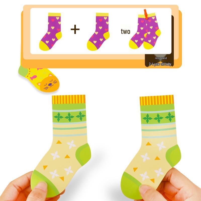 Children's Sock Matching Puzzle for Early Education