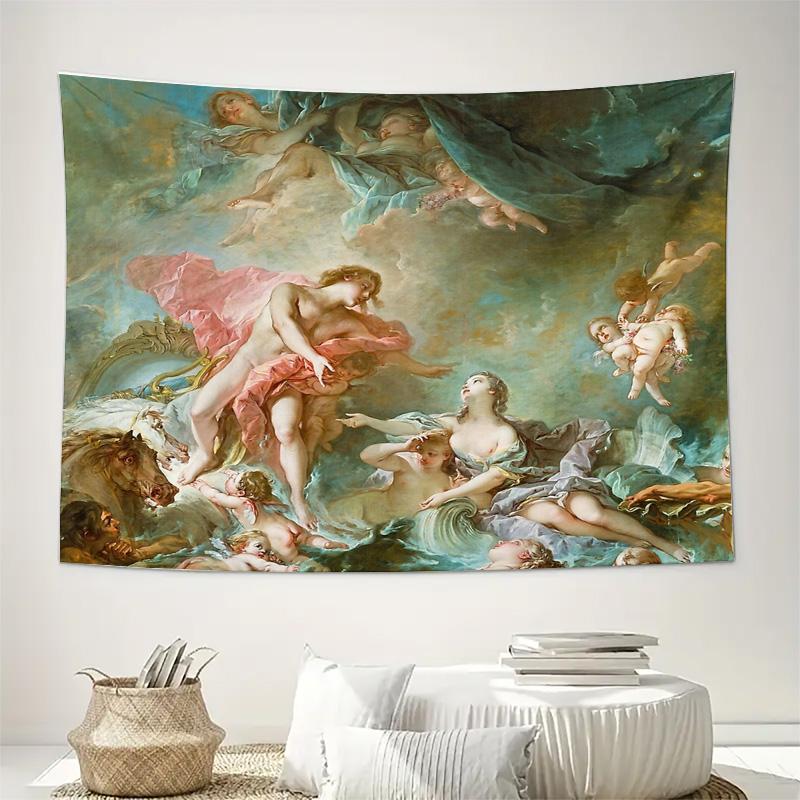 Vintage Tapestry Wall Hanging Renaissance Art Biblical Scene Home Decor Bedroom Living Room Aesthetic Wall Art