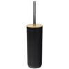 Bathroom Set Toilet Brush Dispenser Set of 5 Black Elements
