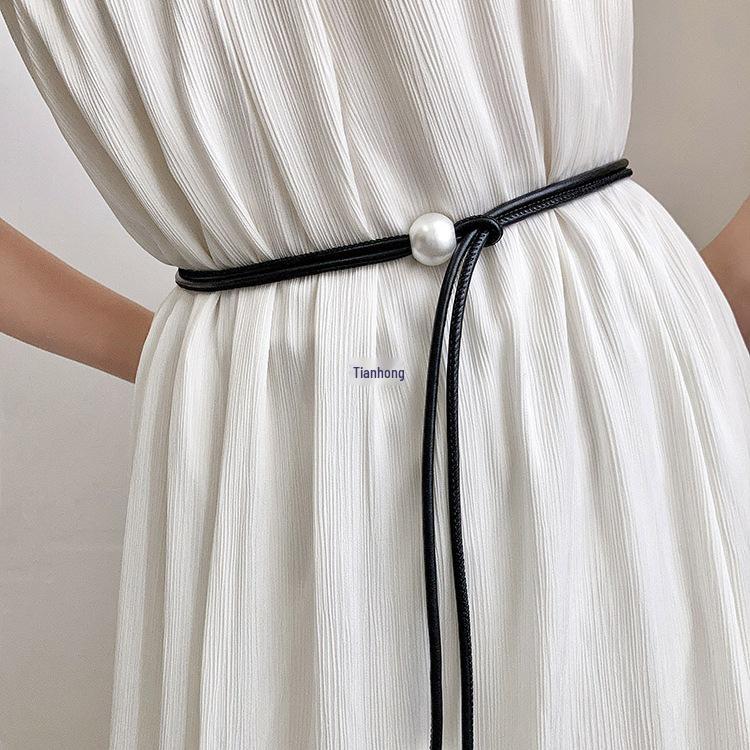 Pearl Dress Women's Casual Waist Belt – Simple, Fashionable, Versatile Accessory (2025 New Edition)