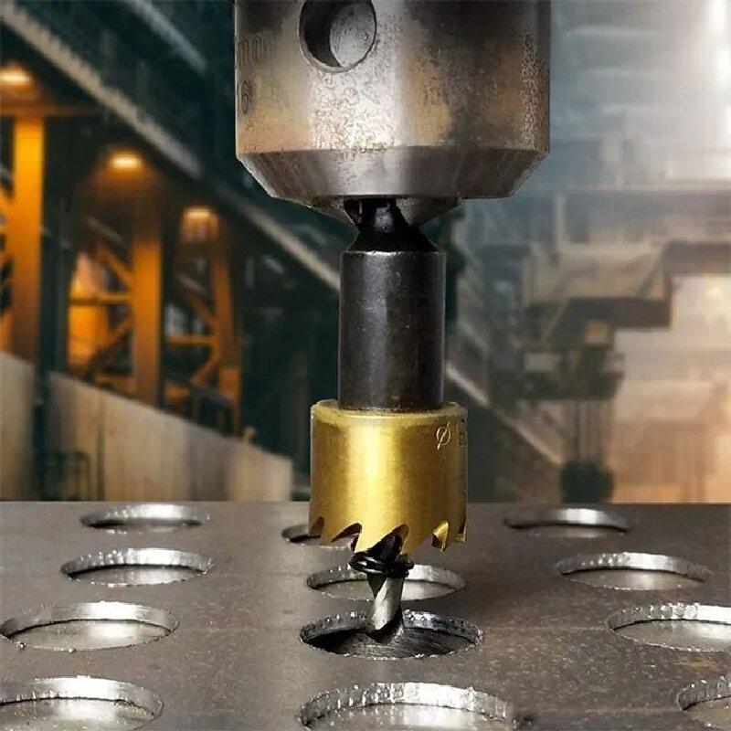 Cobalt Titanium Coated Hole Saw Kit – High-Speed Steel Opening Tool for Metal, Stainless Steel, Aluminum & Iron Sheet