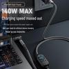 Adjustable Voltage Type-C To DC Charging Cable, 5V-28V, 140W PD Fast Charge with Round Hole DC 5.5