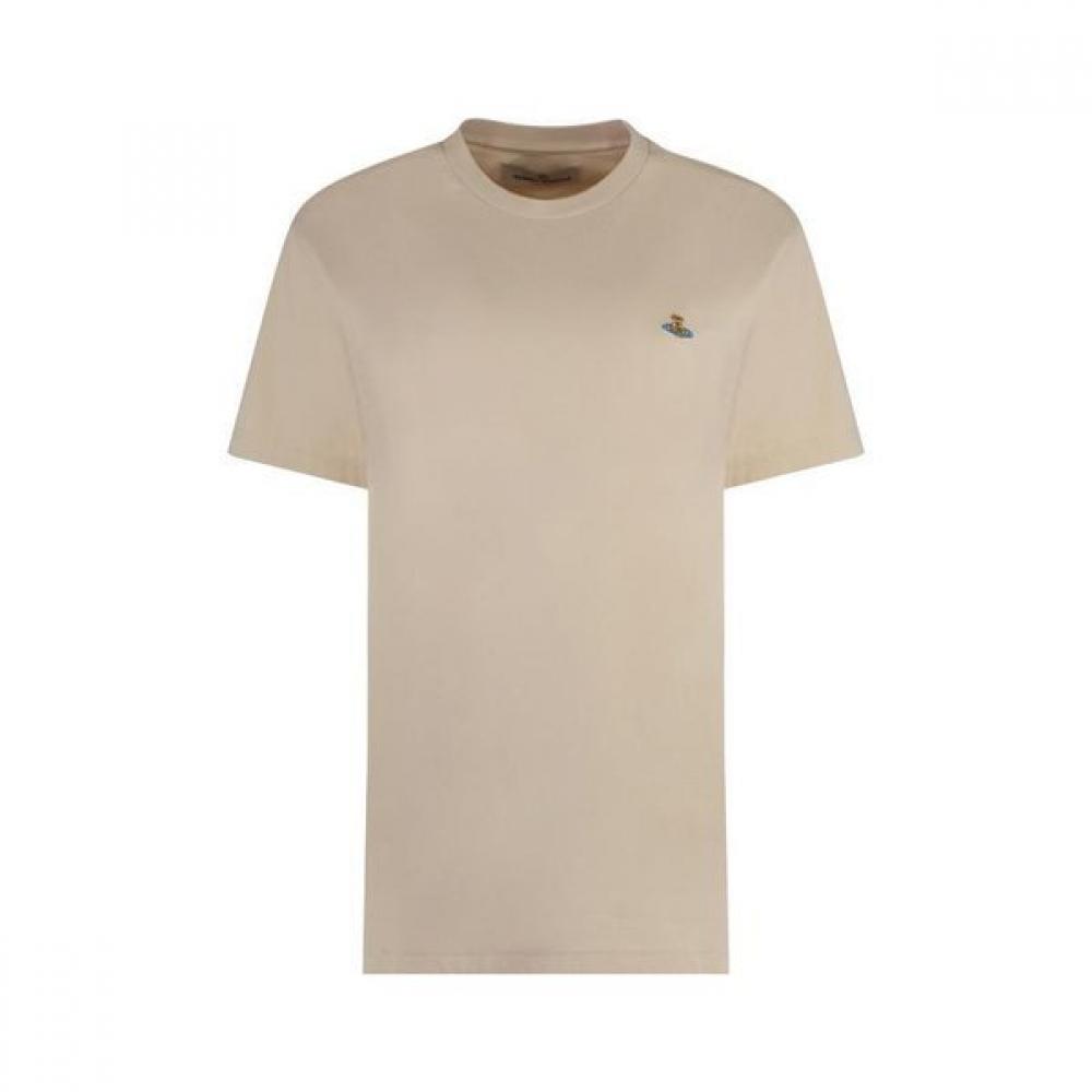 

25ss Vivienne Westwood футболка с коротким рукавом 3g010013j001mc403 бежевый дом XS (85 around)