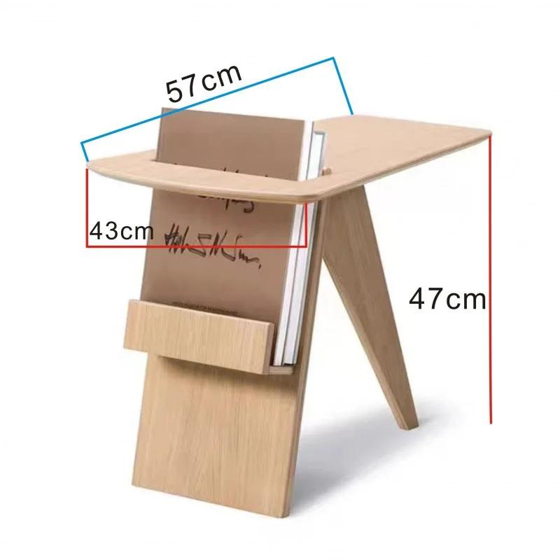 Sofa Side Table Light Luxury Creative Narrow Coffee Table Desk Modern Minimalist Seating Area Book Wood Side Desk