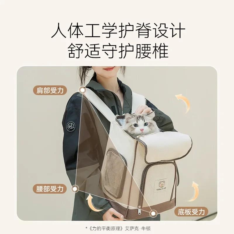 New Pet Breathable Cat Bag Backpack Into Kitten Small Dog Go Out Chest Bag Portable Backpack Pet Carrier