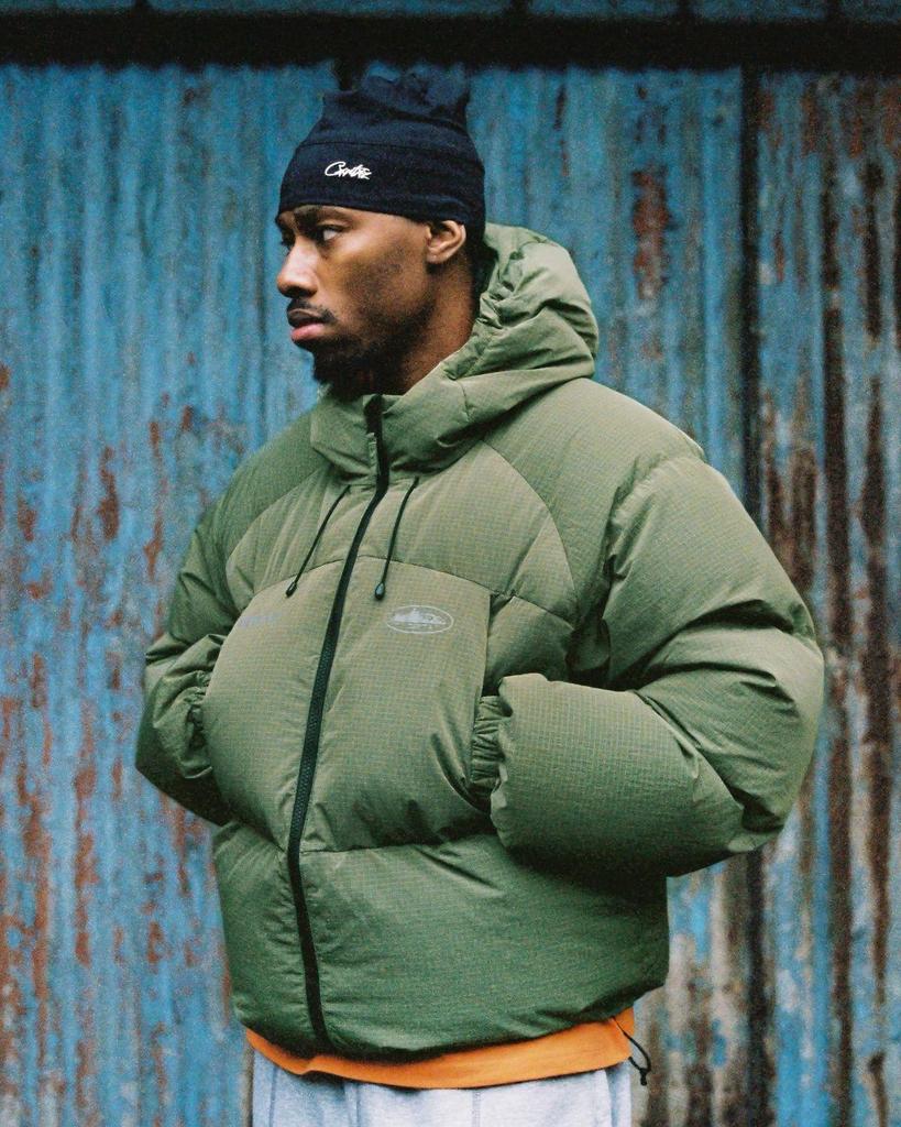 Men's Army Green Hooded Cotton Jacket - Warm, Thick Winter Outerwear 2025