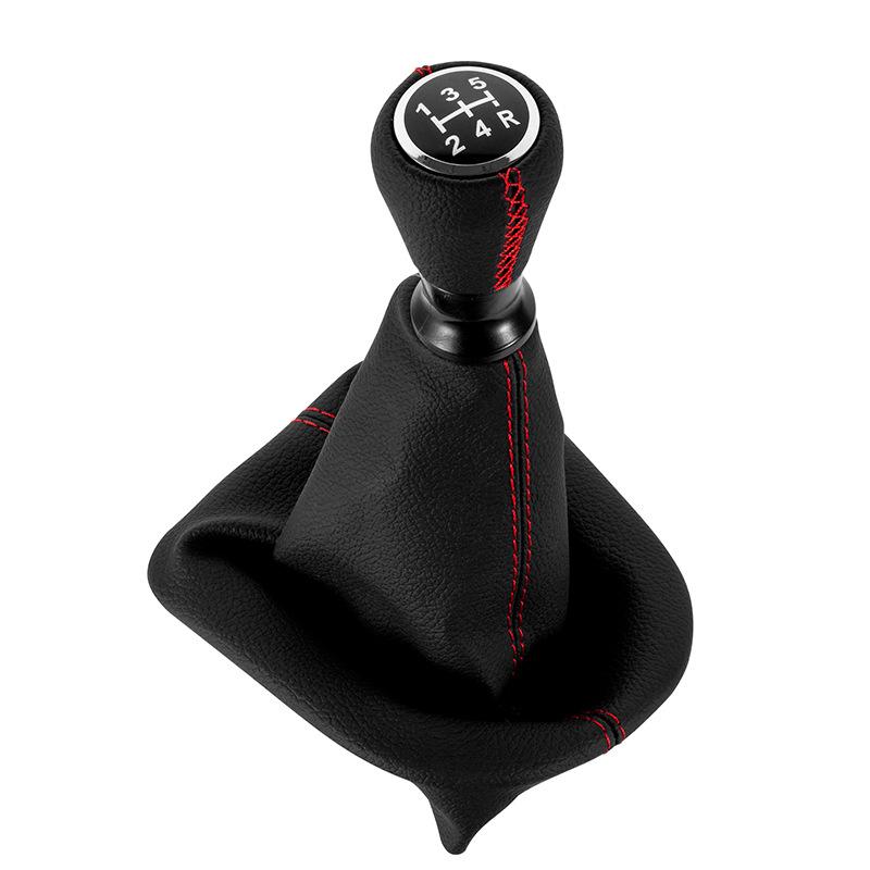 

Для Peugeot 207 307 406 / Citroen C3 C4 C5 Шкіряна Ручка Перемикання Передач Важіль Шифтер Палиця Гетра Чохол Комір Аксесуари для Автомобілів Red Case