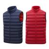 The cotton vest can accommodate a light stand-up collar jacket, two-color loose vest inside and out.