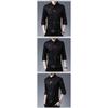 Men Casual Slim Fit Long Sleeve Thin Non Iron Letter Print Shirt
