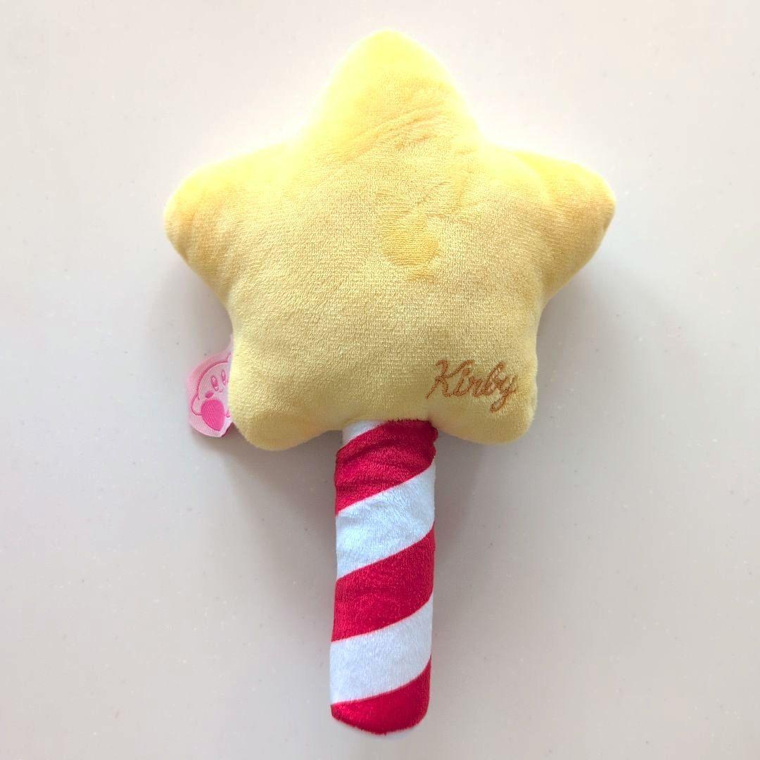 Star-Shaped Kirby Plush Hand Mirror Star Rod