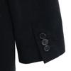 Paul Smith BLACK Flannel Wool Stainless Collar Coat 40 With Padded Liner Women Used