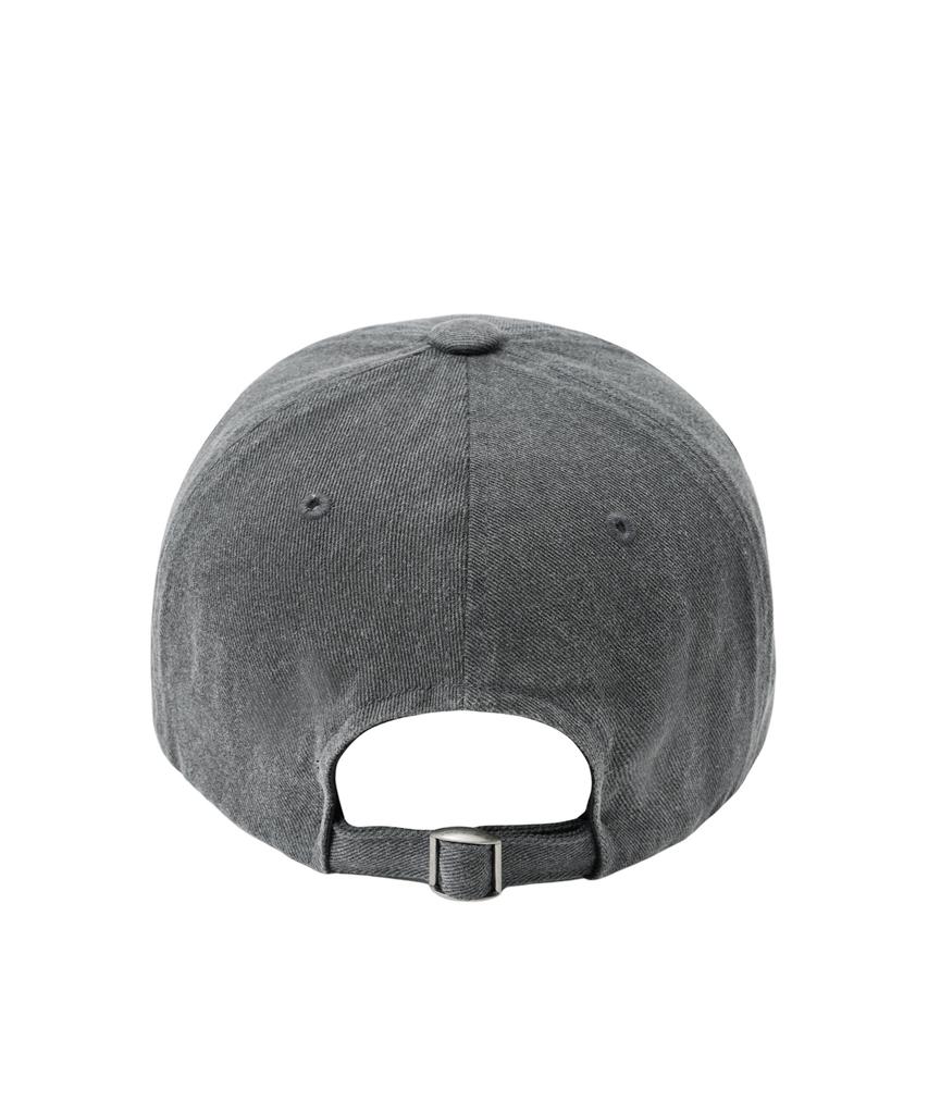 YALE Y Logo Pigment Washed Ball Cap_Charcoal